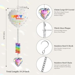 Gifts for , Crystals Sun Catcher Unique Gifts for Friend Sister Bestie, Sunca…