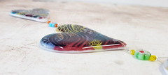 Abstract Hand-Painted Hearts Quartet Fused Glass, Gift for Valentine’s Day