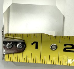 Vintage Heavy Beveled Glass Pyramid Prism – 3.5″x 1.5″x 1.5″