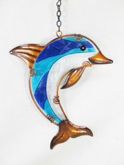 Dolphin Sun Catcher Yard & Garden Decor