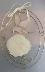Capiz Shell Hummingbird Sun Catcher Shell Flowers