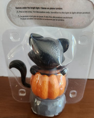 Solar Dancing Black Cat Pumpkin Halloween Holiday Winter Bobble Head Tail Moves