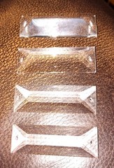 4 each 2 1/2 Inch Optical Glass 45-45-90 Prism Physics Science, Teachers