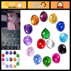30mm Crystal Ball Prism 15 Pack – Sun Catcher Rainbow Pendants for Windows, Feng