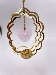 Mascot Crystal Delight Austrian Crystal Suncatcher/Orn. Pink Heart #GH-202-VL