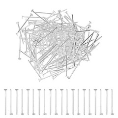 200-Pack 20mm Iron Chandelier Connector Clip Pins for Connecting [Silver]