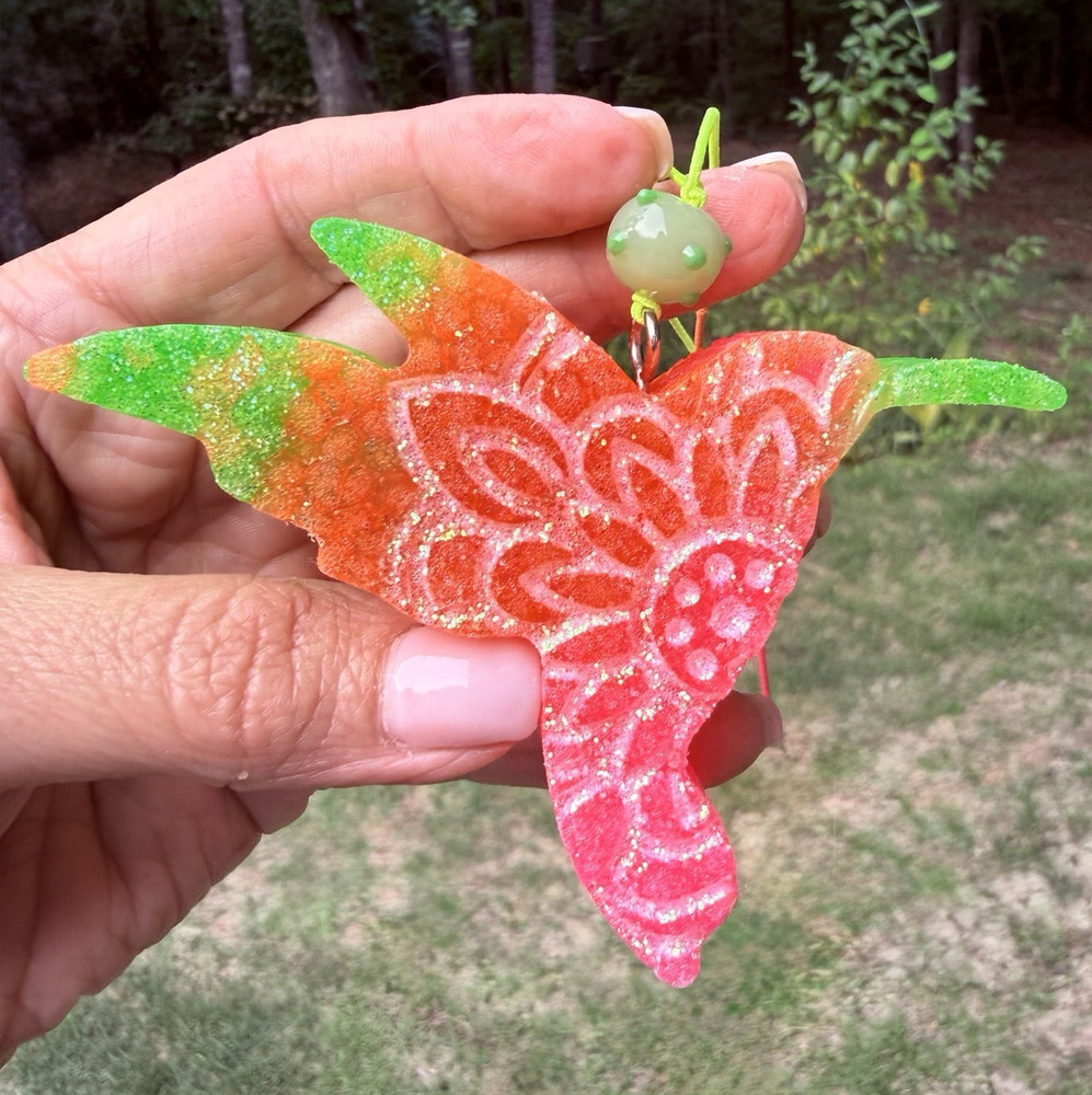 Handmade Hummingbird Freshie Air Freshener Custom Scent Car Charm