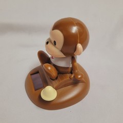 Rare Y2K 2000s Sanrio Smiles Solar Powered Bobble Head E-SAL Monkey Head Nodder