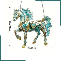 Equestrian Horse Acrylic Suncatcher Indoor Window Suncatcher for Garden Home