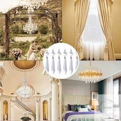 20 Pieces Clear Chandelier Crystals, 63mm Replacement Crystal Icicle Prisms Pend