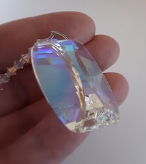 Crystal AB Energy Gate View Suncatcher made with Swarovski PLZ READ DESCRIPTION