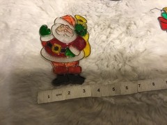 Vintage Christmas Sun Catchers Ornaments Set Of 4