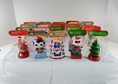 Lot of 25 Dancing Solar Powered BobbleHeads Christmas Holiday Themed