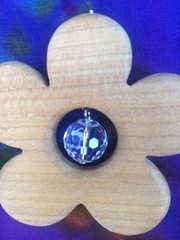 Sternengasse Sun Catcher Flower Mobile Wood Spring Waldorf Fair Trade 2 3/4″