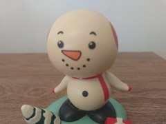 Vintage MAGIC POWER Solar Powered Dancing Snowman, Christmas, EXC