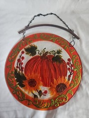 12in Glass Fall Hanging Decor