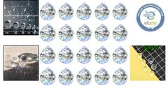 Elegant 20pcs Crystal Prism Set – 30mm Rainbow Reflectors for Weddings & Parties