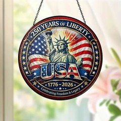 United States Years of Freedom Stained Glass Suncatcher