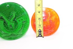 Set Of 3 VTG Holmegaard Michael Bang ~ Noah’s Ark Suncatchers ~ Studio Art Glass