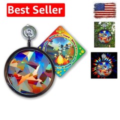 Rainbow Prism Suncatcher for Window, Crystal Pattern, Includes a Bonus Rainbo…