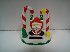 Solar Power Dancing Santa Swinger Snowman Holiday Sun Bobblehead Window Lot Set