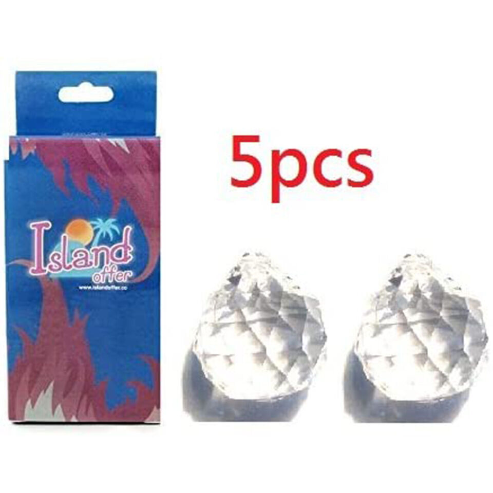 Hongville Islandoffer 5pcs, 10pcs，20mm Clear, Feng Shui Crystals