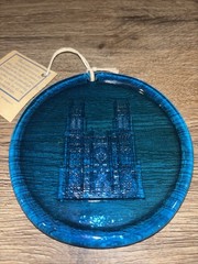 Colette Glass Cobalt Blue Moon & Stars Suncatcher