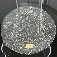 3 Hadeland of Norway Glass Sun Catchers/Ornaments 1 Lg 2 Sm in Furu Pine Needle