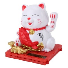 Solar Waving Cat Innovative Cute Solar Lucky Cat Solar Powered Fortune Cat With