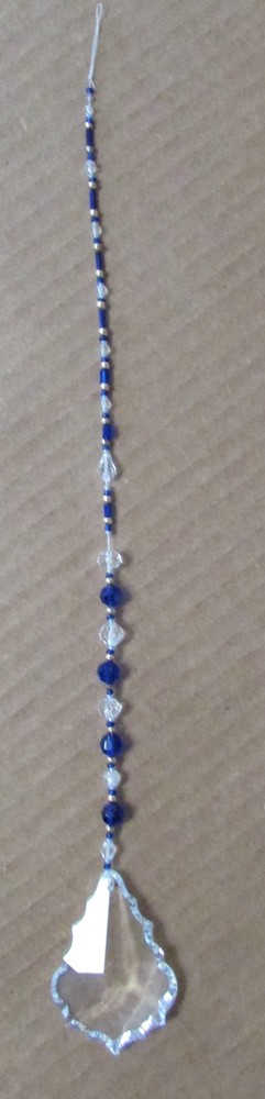 LIGHT MAGIC HANGING CRYSTAL BLUE AND GOLD