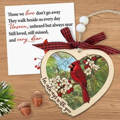 Memorial Cardinal Suncatcher Ornament – Sympathy Gifts for Loss of Loved One, Tr
