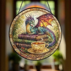 Stained Glass Suncatcher 10 Inch Window Decor for Gifts and Home Charm