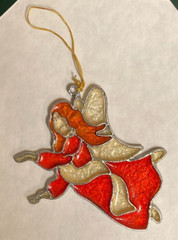 Angel Girl Ornament Sun Catcher, Angel Fairy, Fantasy, Cake Topper Holiday Gift