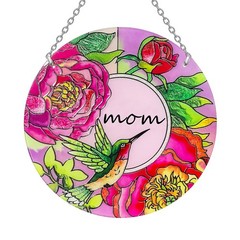 Hummingbird Gifts for Mom, Stained Glass Bird Window Hangings, Sun Catcher Or…