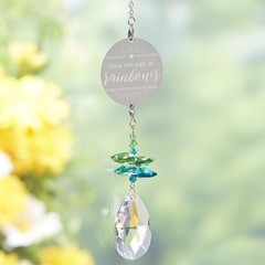 Personalized Memorial Gift Rainbow Suncatcher, Personalized Memorial Keepsake