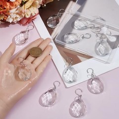 1 Box 10Pcs 38mm Crystal Sun Catcher Prisms Chandelier Crystals Replacement