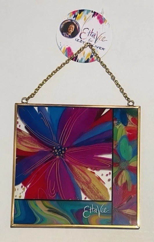 Etta Vee Izzy & Oliver Floral Jessi’s Garden Sun Catcher Window Hanging NEW