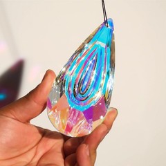 Sun Catchers Indoor Window AB-Color Crystal Ball Prism Rainbow Maker with Rope