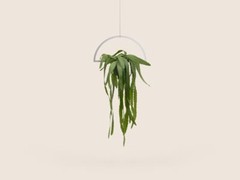 Semi-circle Plant Hanger Holder Modern Hanging Mobile Silver