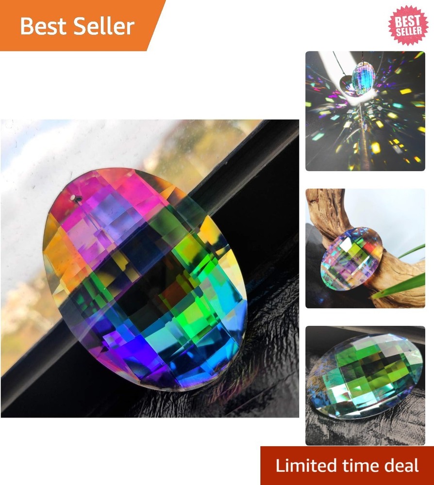 Multifunctional 76mm Crystal Prisms – Rainbow Hanging Decor for All Occasions