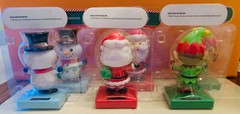 CHRISTMAS SOLAR DANCERS – SANTA, SNOWMAN, ELF – LOT OF 6 – NEW