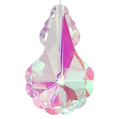 89x56mm Suncatcher Ornament Gourd Faceted Crystals Prisms Clear AB