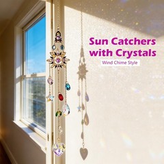 Crystal Suncatcher, Window Crystals Suncatcher, Suncatchers for Windows Hangi…