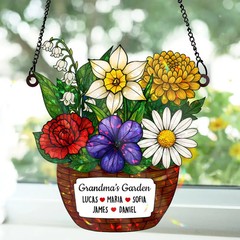 Personalized Family Suncatcher Acrylic Window Decor Custom Gift