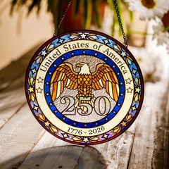 250th Anniversary United States Stained Glass Suncatcher