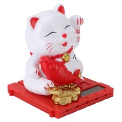 Solar Waving Cat Innovative Cute Solar Lucky Cat Solar Powered Fortune Cat With