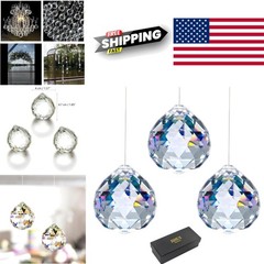 Hanging Crystal Ball Prism 40 mm for Window Decoration and Sunlight Rainbows