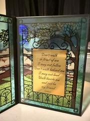 Stained Glass 2 Panel Yorkcraft Sun Catcher 5×7”
