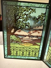 Stained Glass 2 Panel Yorkcraft Sun Catcher 5×7”