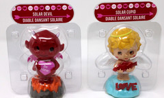 Solar Powered Dancing Red Devil Cupid Sun Catcher Bobble Head Valentine’s Day Nw